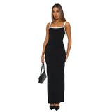 Women's Clothing 2025 Summer New Sexy Bag Hip Sleeveless Slings Hanging Dress