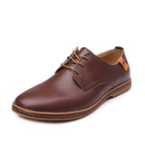 Zingj New Men's Casual Leather Shoes Large Size Board Shoes Business Casual Men's Shoes