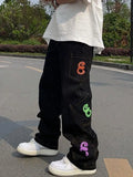 Men's Multi Pocket Printed Cargo Jeans- Outfit