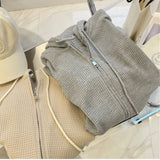 Zingj Hoodie Female Autumn New Loose Show Thin Design Sense Spring And Summer Coat Female Zipper