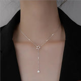Aesthetic Star Necklace-Outfit