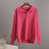 And Winter New Polo Collar Knitted Women's Sweater Hot Selling
