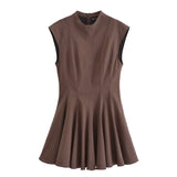 New Women's Collection Wave Wide Swing Mini Sleeveless