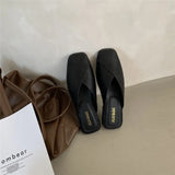 Women Wear Bag Head 2025 New Summer Half-Dragging Women's Shoes Fashion Muller Shoes Net Red Cold Slippers Ins