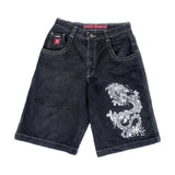 Baggy Denim Shorts Harajuku Y2K Jeans Hip-Hop Vintage Summer Brother 211-0-Outfit