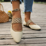 Summer Large-Size Leisure Loose Flat Fly Weaving Women's Shoes One Foot Pedal Soft Sole Single