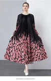 New Women's Dress Dress Oversized Dress Print 100 Folds T-Shirt With T-Shirt Holiday Casual