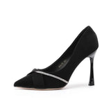 Women's Fine Heel 2025 New Pointed Niche Senior Sense Career Work High Heels Bridesmaids