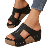 New Summer Women's Thick Bottom And Slippers Large Size Fish Mouth And Slippers Women's