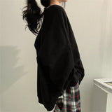 Solid Color Oversized SweatshirtOutfit