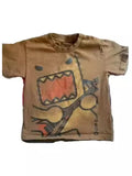 T-Shirt Y2K Costume Harajuku Goo-Tat Cartoon Pattern Print Men's And Women Round Collar Cotton Short