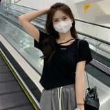 Zingj Design Sense Short-Sleeved T-Shirt Female Summer Korean Version 2024 New Hot Girl Wind Pure Desire White Bottom