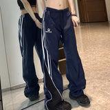 Patchwork Striped Baggy SweatpantsOutfit