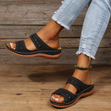 2025 Retro Car Anti-Slip Slope With Round Head Cool Slippers Women's Slippers Line