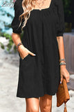 Green Summer Dresses for Women Casual Short Dresses Beautiful Elegant Outfits Short Sleeve Summer Dresses for Women