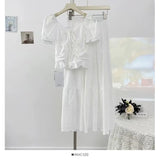 Summer French Temperament Elegant Niche High-End Repair Body High-Waisted A-Character Skirt Fashion