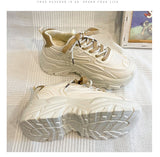 Dad Shoes Women's Small White Shoes 2025 Spring And Summer New Thick-Soled High-Fashion Women's Shoes Net Red Trend Casual