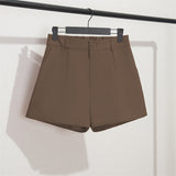 Zingj Shorts Female Summer Dress 2024 New Korean Version Of High Waist A-Word Wide Leg Pants Loose Show Thin Wear Casual