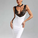 Women's New Sexy Lace Hollow Splicing Temperament
