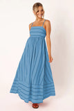 Zingj Spring And Summer Striped Suspenders Open Back Big Clear Fresh Air