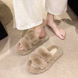 Slippers Women 2025 New Autumn And Winter Fashion Hairy Slippers Women Wear A Word