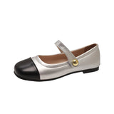 Zingj Wind Temperament Single Shoe Women Autumn 2024 New French Fashion Korean Version Of Mary Jane Flat Bean Shoes Women-Outfit