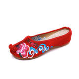 Zingj Colorful Cloud Embroidery National Wind Plate Buckle Warped Head Cloth Shoes Bag Toe Summer Cool Slippers Women's