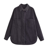 ZA Women's Urban Casual Wash Denim Jacket
