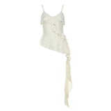 2024 Summer New Women's Clothing Solid Color Repair Street Fashion Slings Sexy Bare Waist Vest
