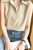 Summer Blouses for Women Stripe Womens Tops Shirt Chiffon Sleeveless Womens Blouses Basic Clothes for Women Sexy