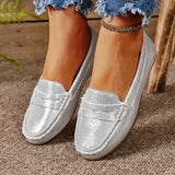 Bean Shoes 2025 New Four-Season Light Casual Shoes Fashion Lazy One-Legged Women's Shoes Round Head Women's Single