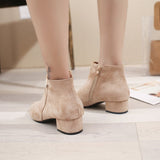 Boots Women's Spring And Autumn Single Boots 2025 New And Ankle Boots Coarse And British Martin