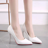 Zingj 2023 New Fashion Fine Heel Heels 10Cm Pointed Shallow Mouth Comfortable Working Fashion Single Shoes