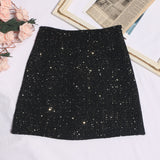 Coarse Flowers, Half-Dress Women's New High-Rise Thin A-Worded And Light-Resistant Short Skirt