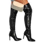 Fine And High-Heeling Bare Boots Fashion Outdoor Street Runway Runway Fashion Full