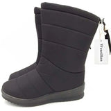 Women Waterproof Snow Boots Mid-Calf Down High Bota Ladies Winter Shoes Woman Plush Insole Botas Mujer