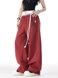 Zingj Jazz Dance Hip Hop Sports Pants Female Autumn And Winter Straight Loose Hip-Hop Lovers Wide Leg