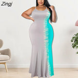 Backless Maxi Dress Sexy Spaghetti Strap Slim Dress Robe Leisure Girl Outfits Elastic Female Dresses Woman