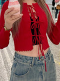 Spring New Temperament Thin Knitted Cardigan Retro Red Sunscreen Air Conditioning Shirt With Small Coat