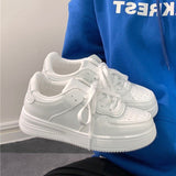 Thick-Bottomed Little White Shoes Women In The Spring Of 2025 New Women's Shoes Increase Casual Shoes Women Candy Color