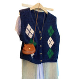 Lingite V-Neck Knitted Vest Women's New Autumn 2025 Shawl Outside The Top Loose