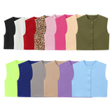 New Series Buckle Collar Vest Top