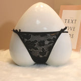 Thong Trousers Women Scarless Buckle Cute Bows Slim Summer New Solid-Colored Lady T Trousers