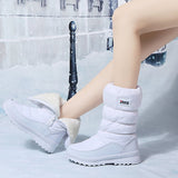 Head Thick Bottom Snow Boots Women Plus Velvet Side Zipper Mid-Boel Cotton Boots Wish Camouflage Warm