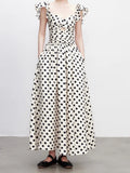 Osmonic Dress Summer New Small Gentle And Comfortable Folds To Collect Waist Thin Temperament Long