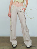Sexy V Waist Simple Loose Comfortable Trousers Slimming Casual Small