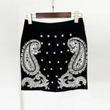New Star Fashion Heavy Industry Nails Set With Diamond Lily Hanging Neck Vest Half-Body Skirt