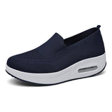Sleeve Sleeves Of Lazy People Thick Soles To Increase The Air Cushion Sports Rocking Shoes New Fly Weaving Mesh Breathable Casual Women's