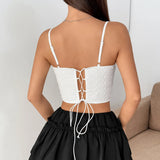 Hottie Sexy Low-Chests Sling Pure Lust Wind Rhumus Fish Bone Gird Waist Small Waist Vest Woman