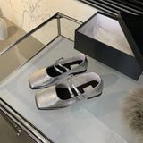 Evening Wind High-End Single-Shoe Women 2025 Autumn New Korean Version Of The Light Mouthed Mary Treasure Shoes Flat
